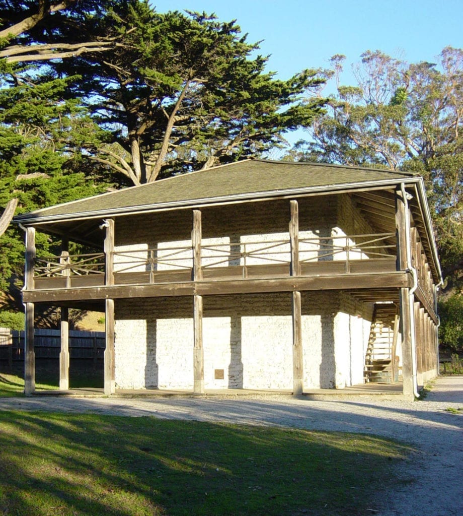 Exterior of historical site Sanchez Adobe in Pacifica