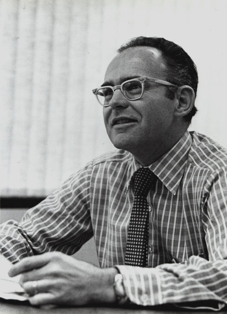 Portrait of Gordon Moore founder of Intel