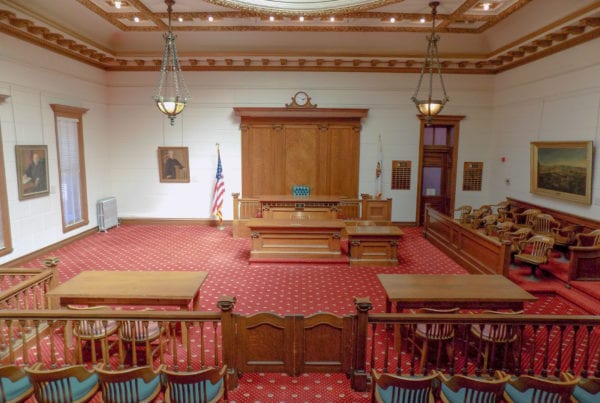 Courtroom A at the San Mateo County History Museum