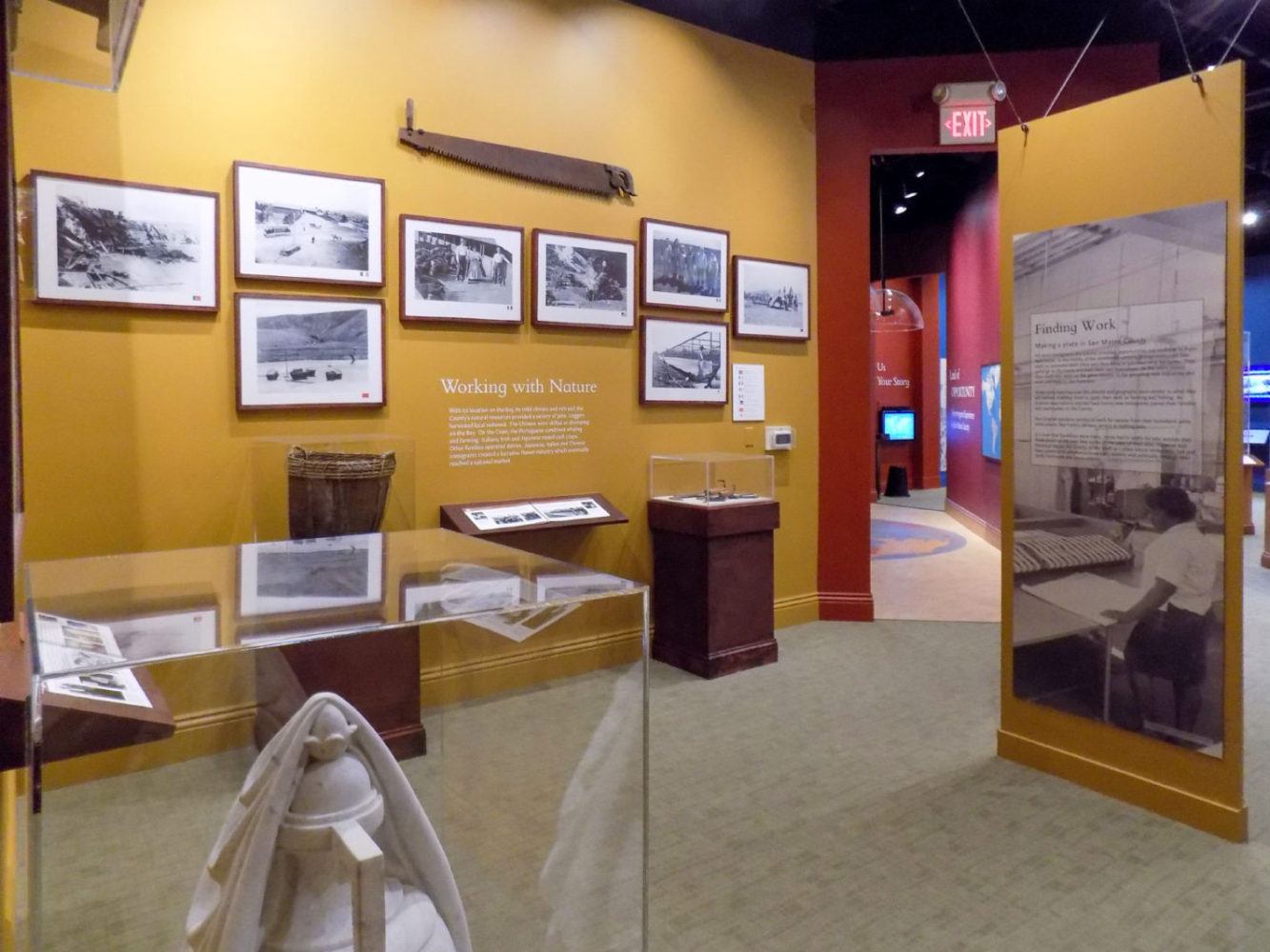 Land of Opportunity exhibit at the San Mateo County History Museum