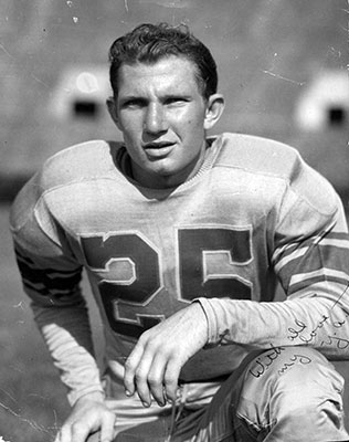 Hall of Fame Quarterback Y.A. Tittle in an early LSU photo