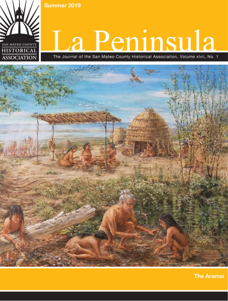 Cover of the the La Peninsula issue on the Aramai featuring a detail of an artists rendering of Pruristac village