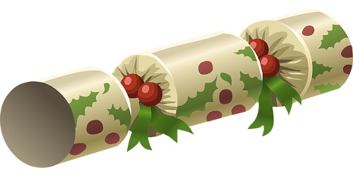 Clip art of an English Christmas Cracker