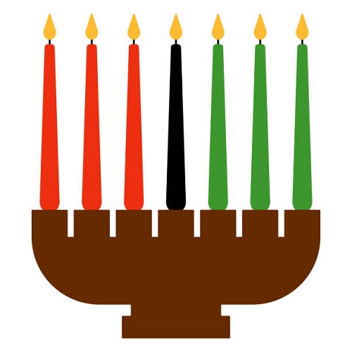 Clip art of African American Kinara used during Kwanzaa