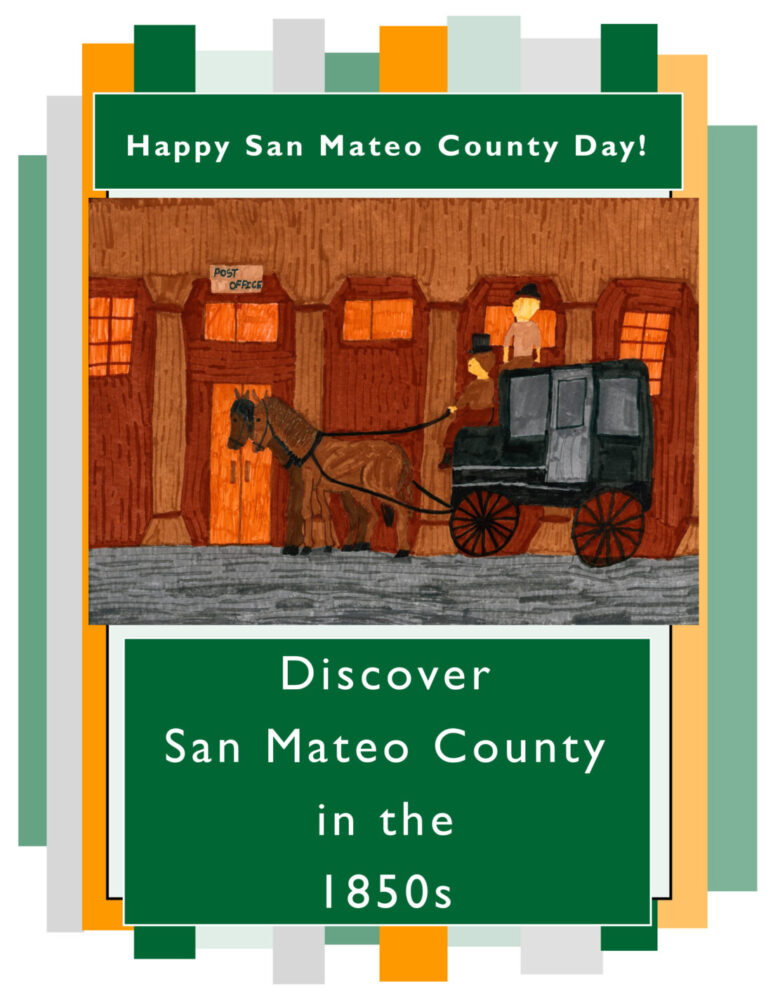 Activity book cover with a child's drawing of a stagecoach