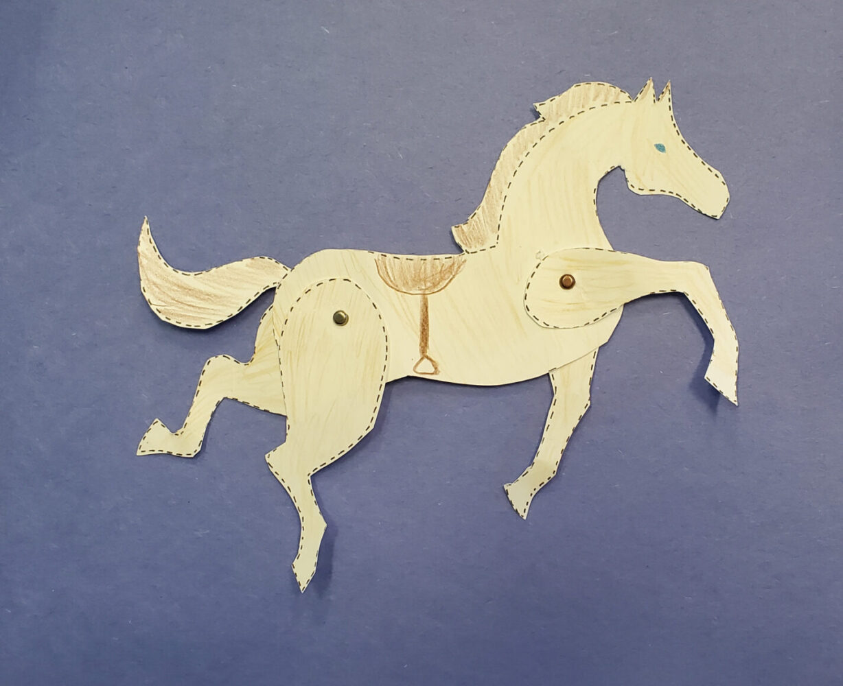 Paper Moveable Horse