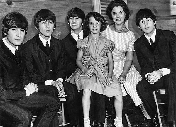 Shirley Temple Black and the Beatles at the Cow Palacein 1964