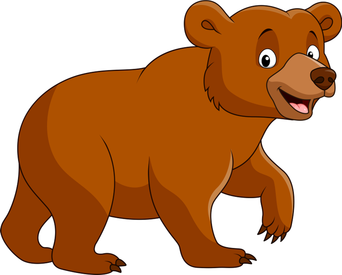 Cartoon image of a brown bear