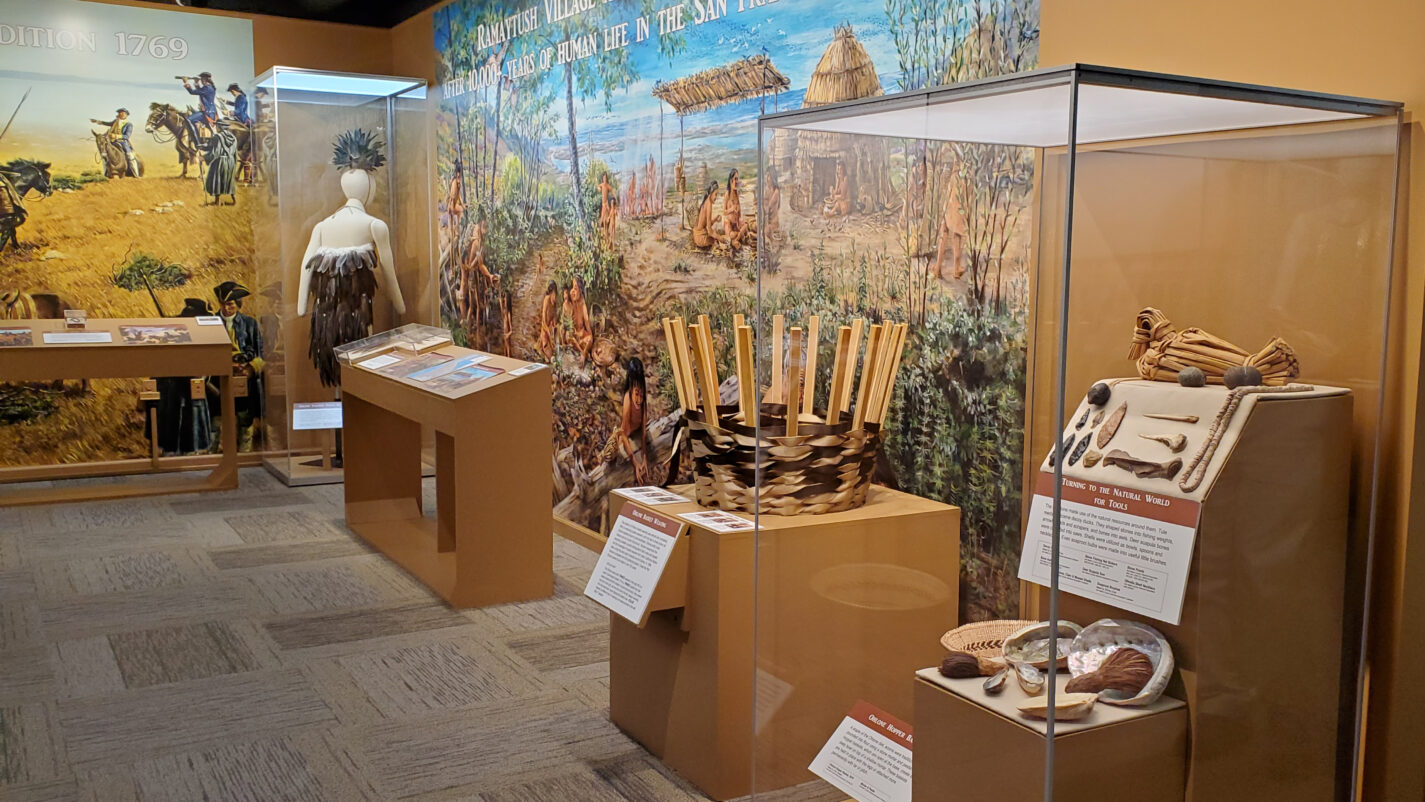 Display on the Ohlone village of Pruristac