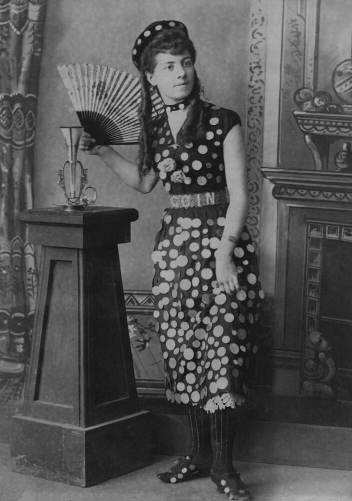 Woman in a Coin Costume