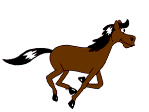 Drawing of a brown horse
