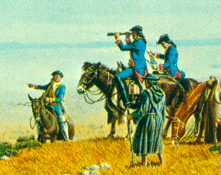 Explorers view the San Francisco Bay